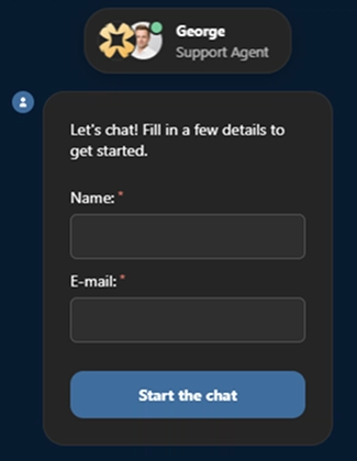 Reveryplay Casino live chat support with a dedicated support agent