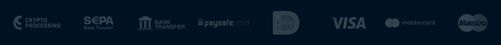 Reveryplay Casino payment methods including Visa, Mastercard, SEPA and cryptocurrency